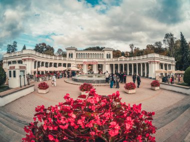 KISLOVODSK, RUSSIA - October, 2022: Kislovodsk resort town. Kislovodsk is spa city in Caucasian Mineral Waters region of Stavropol Krai. 