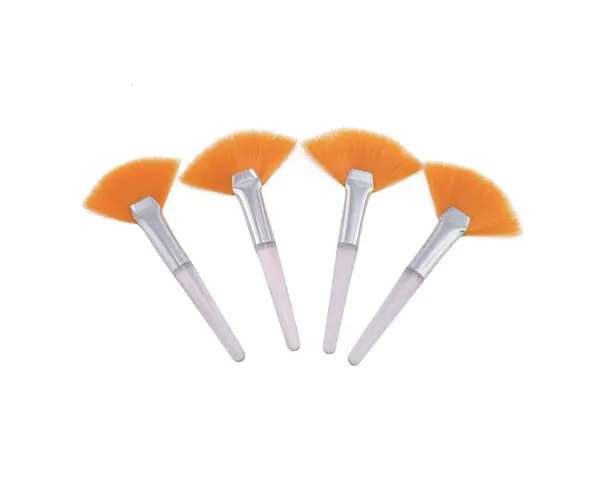 Brocha face abanico mini mango de acrilico 