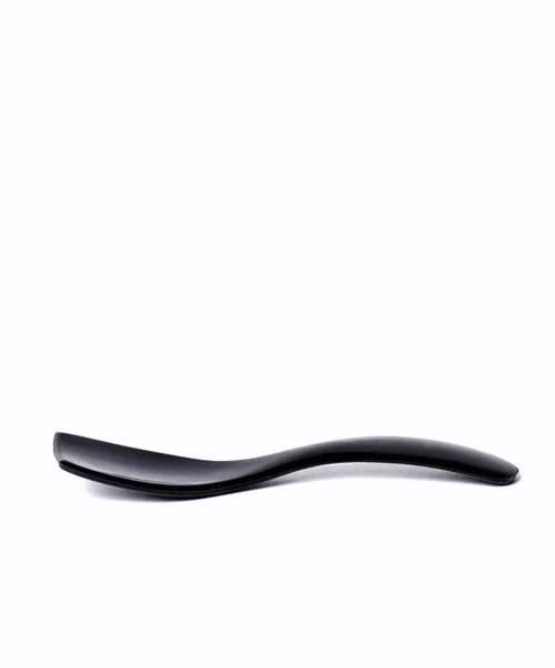 Espatula Plástico Ondulada Cor Negra — Fotografia de Stock