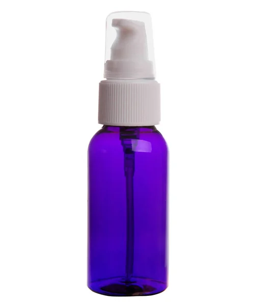Botella Plastico Azul Cobalto Con Dosificador — Fotografia de Stock