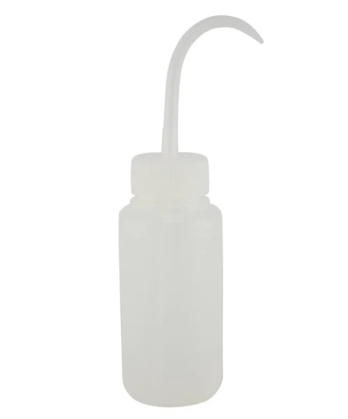 Frasco Plástico Con Dosificador Curvo — Fotografia de Stock