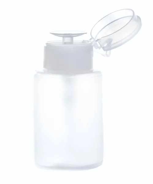 Frasco Plástico Con Pompa Dosificadora — Fotografia de Stock