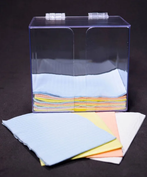 dispensador de servilletas de acrilico transparente con tapa 