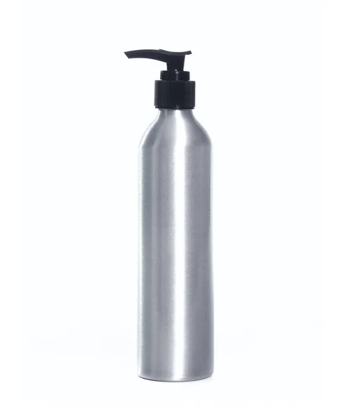 Botella Atomizador Aluminio Tapa Negra 180 — Fotografia de Stock