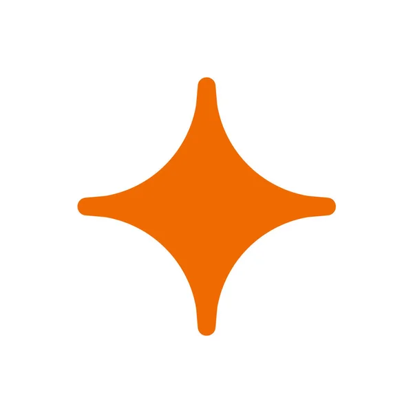 Beyaz Arkaplanda Altın Yıldız Simgesi Doldurulmuş Vektör Düz. 