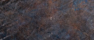 Çizik yüzeyin karanlık ve soyut arkaplanı. Rengi solmuş. Grunge yüzey vintage arkaplanı