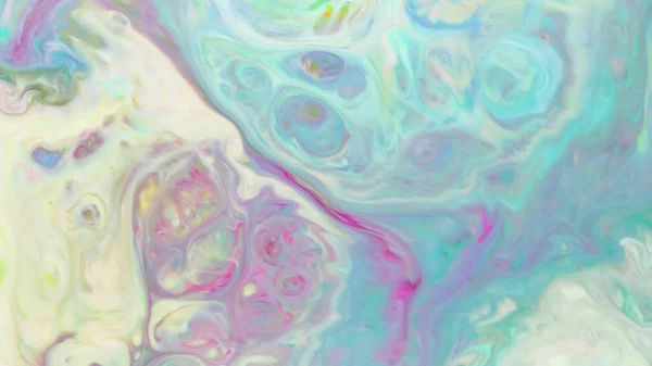 Pastel Colors Abstract Background Multicolored Stains Liquid Surface Psychedelic Pattern — Stock Photo, Image