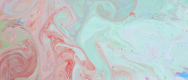 Abstrakter Farbverlauf Mehrfarbiger Hintergrund Bunte Flecken Auf Der Wasseroberfläche Fluidkunst — Stockfoto