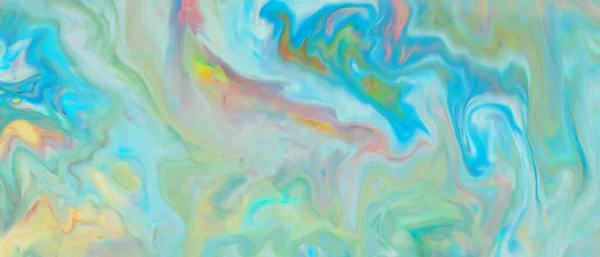 Abstrakt Gradient Flerfärgad Bakgrund Färgglada Fläckar Vattenytan Vätskekonst — Stockfoto