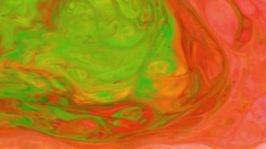 Liquid paint mixing backdrop with splash and swirl. Abstract colored background footage. Fluid design