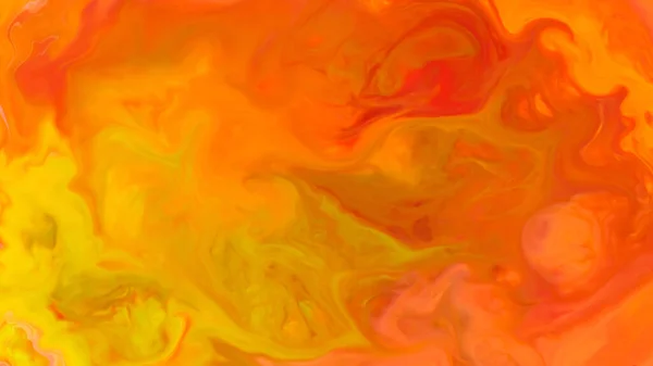 Orange Liquid Paint Gradient Trendy Colorful Backdrop Colorful Fluid Art — Stockfoto