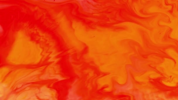 Fluid Art Drop Expanding Colorful Cosmic Chaotic Swirls Abstract Textures — Wideo stockowe