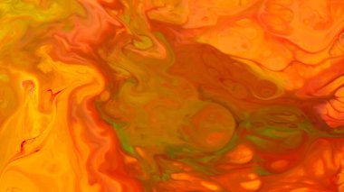 Orange liquid paint gradient. Trendy colorful backdrop. Colorful Fluid Art background