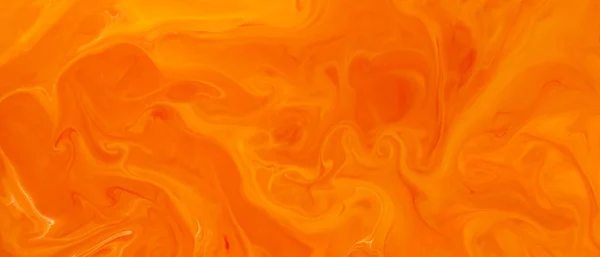 Orange liquid paint gradient. Trendy colorful backdrop. Colorful Fluid Art background