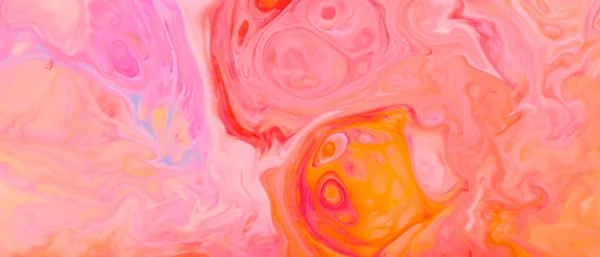Soyut Renkli Arkaplan Pembe Turuncu Renklerle Akışkan Sanat Arka Planı — Stok fotoğraf