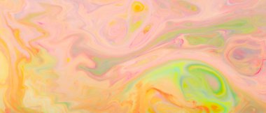 Mürekkep Girdapları ve Renkli Lekeler: Bulanık Arkaplanda Sıvı Sanat Fantezisi