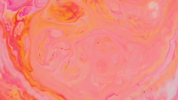 Абстрактная Красочная Текстура Текущая Фоне Хаотичного Жидкого Движения — стоковое видео