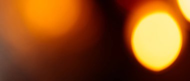 Altın Işıklı Bokeh, Daireli Soyut Arkaplan