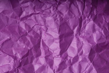 Buruşuk Mor Kağıt 'tan Soyut Arkaplan, Violet Kağıt Yakın plan