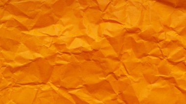 Turuncu Buruşuk Kağıt Doku, Buruşuk Turuncu Kağıt 'tan Soyut Arkaplan