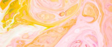 Sıvı Üzerinde Boya Lekeleri Olan Çok Renkli Soyut Arkaplan