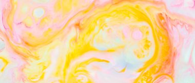 Sıvı Yüzeyde Soyut Renkli Sıvı Sanat Arkaplanı