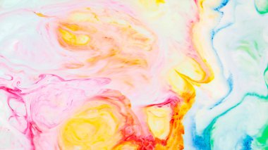 Değişken Sıvı Sanatı Soyut Arkaplanı Girdap Renkli Boyalarla