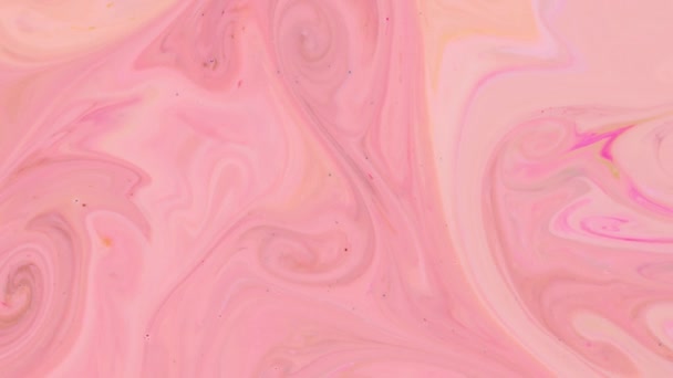 Marmură Lichidă Fundal Multicolor Fundal Abstract Efect Vopsea Iridescent — Videoclip de stoc