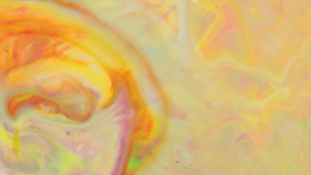 Mouvement Multicolore Fluide Art Texture Liquide Fond Encre Avec Tourbillons — Video