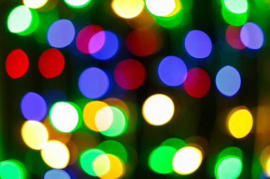 Bulanık Bokeh Çok Renkli Soyut Işıklar Odaklanmamış Arkaplan