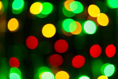 Bokeh Işıklı Noel Festivali Arkaplanı