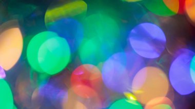 Coşkulu Gradyan ve Neşeli Bokeh Işıkları ile Çok Renkli Neşeli Arkaplan