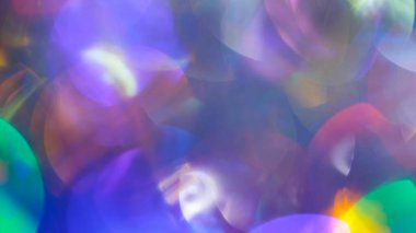 Soyut Renkli Bokeh Işıkları Yeşil, Mavi ve Pembe Çemberlerin karışımı, Yumuşak Şekiller ve Parlak Gradyanlar