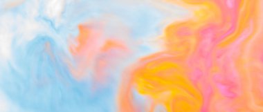 Sıvı, Sıvı Sanat Arkaplanı Üzerinde Renkli Leke ve Lekelerle Soyut Mürekkep Boyama Arkaplanı