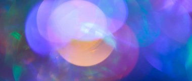 Renkli Bulanık Çemberler ve Bulanık Arkaplan Bulanık Bokeh