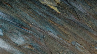 Parlak Parlak Mavi, Yeşil ve Sarı Renkli Soyut Dokulu Arkaplan