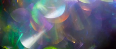 Odaklanmamış Işık ve Akan Holografik Gradyan ile Soyut Gerçeküstü Arkaplan