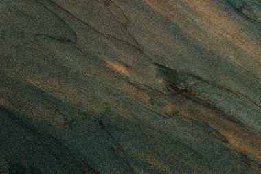 Soyut Altın Yeşil Parıltı Arkaplanı, Yeşil Arkaplanda Parlayan Turuncu Smears