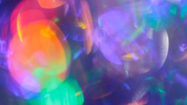 Coşkulu Soyut Bokeh Işıkları Çok Renkli Çemberler ve Gradyan Arkaplan