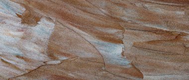 Metalik Işıltılı Gümüş ve Kahverengi Fırça darbelerinin Yakın Çekimi