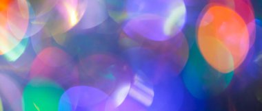 Ayrışmış Küresel Işıklar ve Parlayan Gradyan ile Çok Renkli Soyut Arkaplan