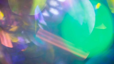 Ayrışmış Küresel Işıklar ve Parlayan Gradyan ile Çok Renkli Soyut Arkaplan