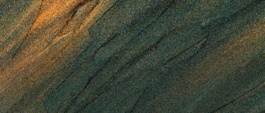 Işıldayan Smears Altın Yeşil Arkaplan, Altın Boya Fırça Vuruşları