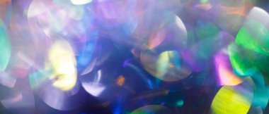 Bulanık Işık Efektleri ve Renkli Sanal Yansıma ile Soyut Arkaplan