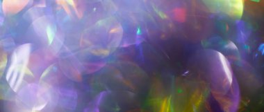 Bulanık Işık Efektleri ve Renkli Sanal Yansıma ile Soyut Arkaplan