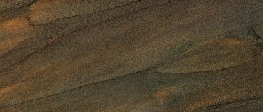 Dalgalı Çizgilerle Yeşil-Altın desenli Yüzeyin Soyut Deseni