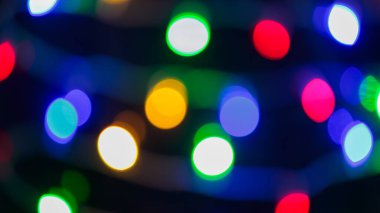 Soyut Renkli Işıklar Bokeh Arkaplanı Bulanıklaştırdı