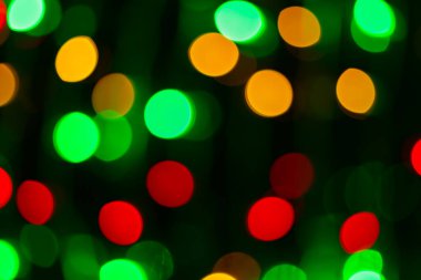 Soyut Renkli Işıklar Bokeh Arkaplanı Bulanıklaştırdı