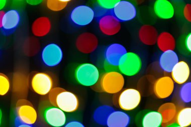 Soyut Renkli Işıklar Bokeh Arkaplanı Bulanıklaştırdı