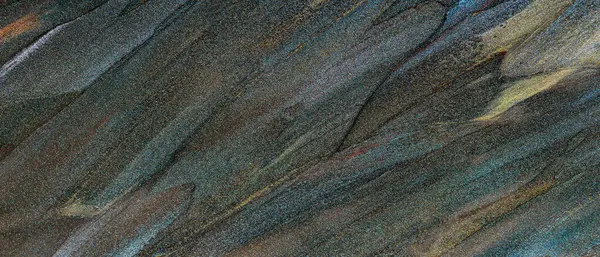 Çok Renkli Parlak Boyaların Yaratıcı Fırça darbeleriyle Soyut Parıltı Arkaplanı